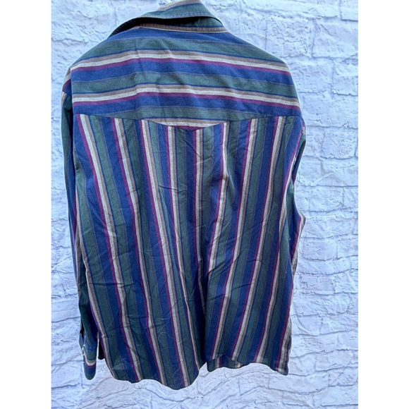 Men's Ely Plains Shirt,‎ Blue, Green, XL-Western Rodeo Shirt - Picture 4 of 4